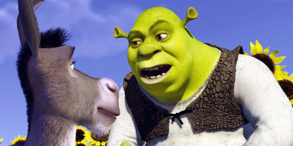Shrek and Donkey talking about onions