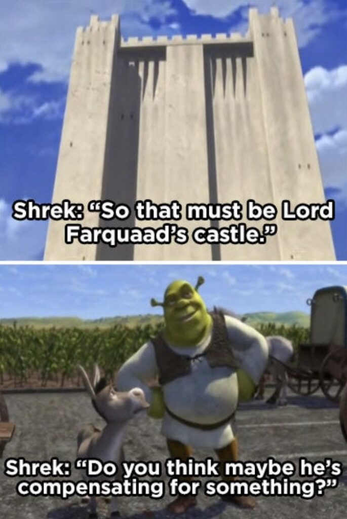 Shrek Farquaad Donkey dick joke